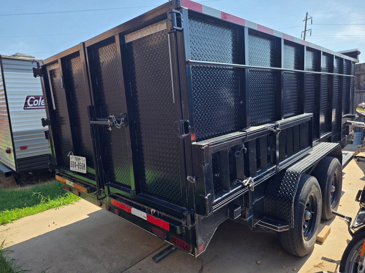 Silverback 16ft hydraulic dump trailer rental — Fort Worth and Dallas, TX